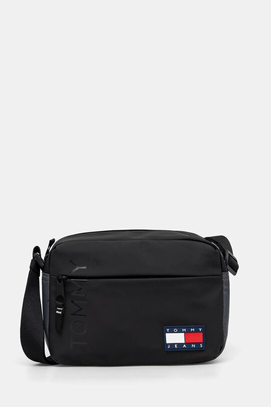 Чанта през рамо Tommy Jeans изкуствен черен AM0AM13271