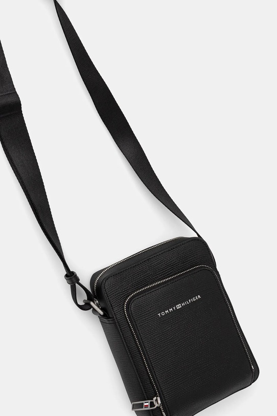 Kožna torbica Tommy Hilfiger AM0AM13308 crna SS25