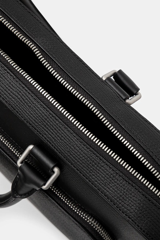 Kožená taška Tommy Hilfiger AM0AM13105 čierna