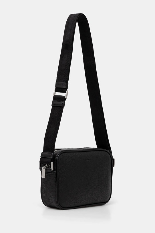 Kožená taška BOSS 50536151 černá SS25