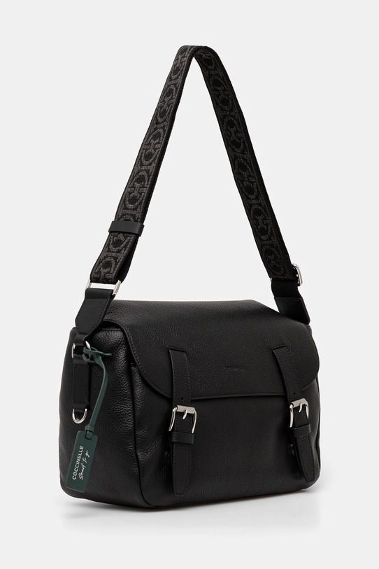 Δερμάτινη τσάντα Coccinelle E1.MUK.85.04.01 μαύρο SS25