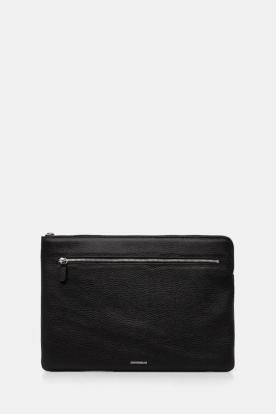 Kožené puzdro na notebook Coccinelle na notebook čierna E5.MUK.86.01.01