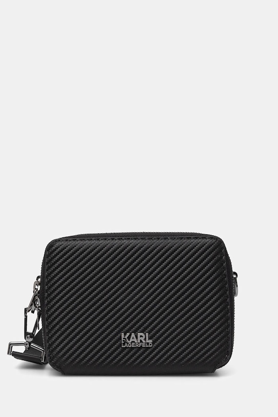 Karl Lagerfeld bőr oldaltáska nappa bőr fekete 552453.815927