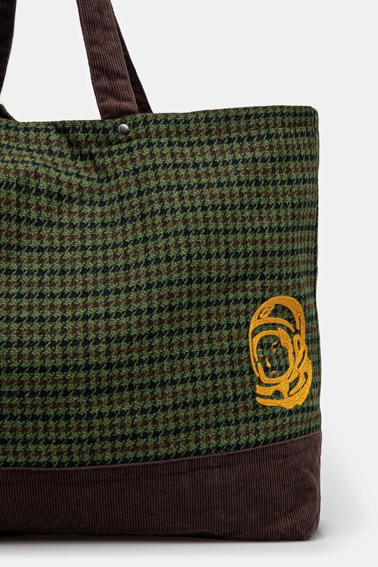 Accesorii Billionaire Boys Club geantă Script Check Tote Bag B24483 verde