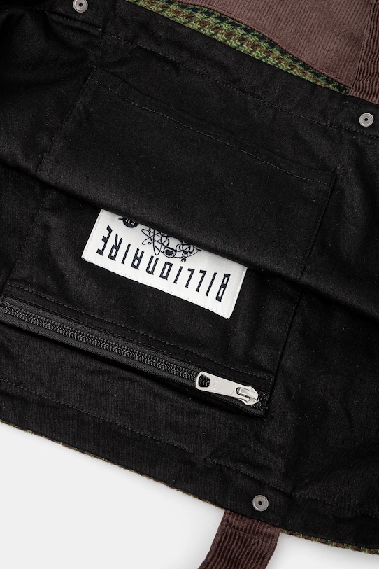 Billionaire Boys Club geantă Script Check Tote Bag B24483 verde