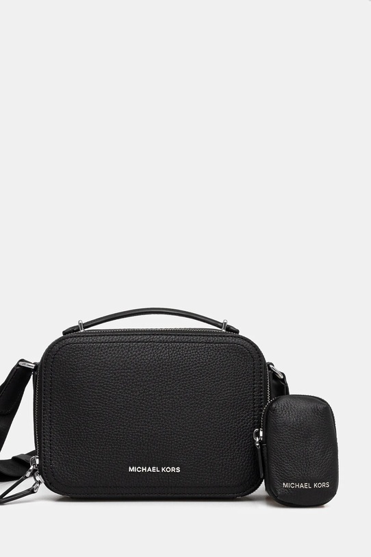 Шкіряна сумка Michael Kors лицьова шкіра чорний 33R5LHDM5L