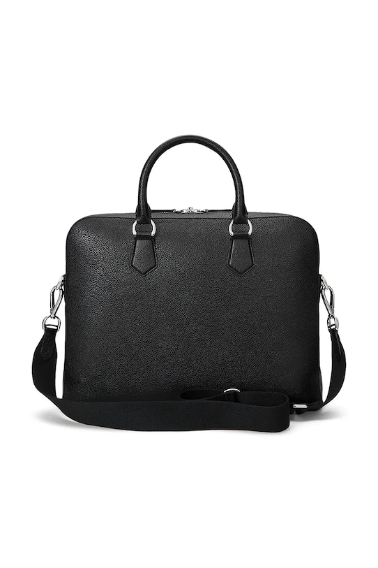 Αξεσουάρ Δερμάτινη τσάντα Polo Ralph Lauren 405962458 μαύρο