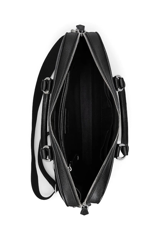 Δερμάτινη τσάντα Polo Ralph Lauren μαύρο 405962458