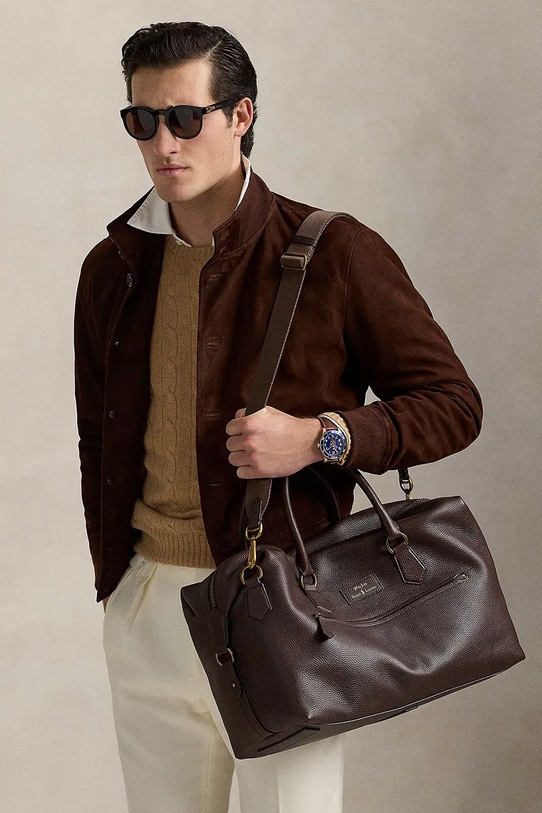 Kožená taška Polo Ralph Lauren 405962459