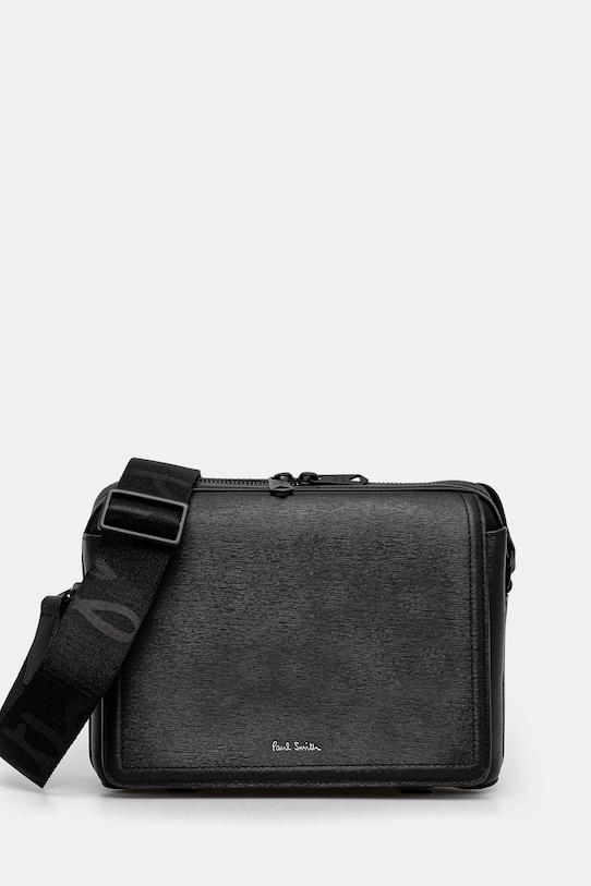 Torba Paul Smith bez uzorka crna M1A.8018.BSGRAI