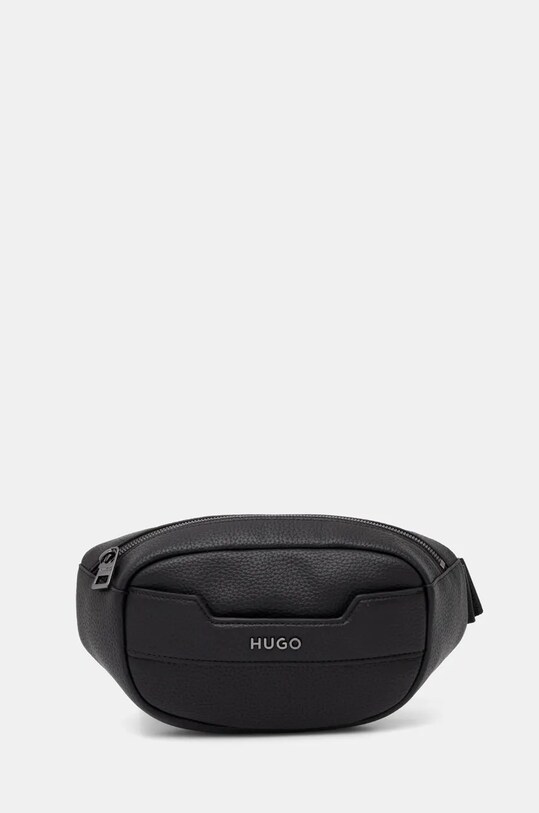 Сумка на пояс HUGO не вмещает А4 чёрный 50541958
