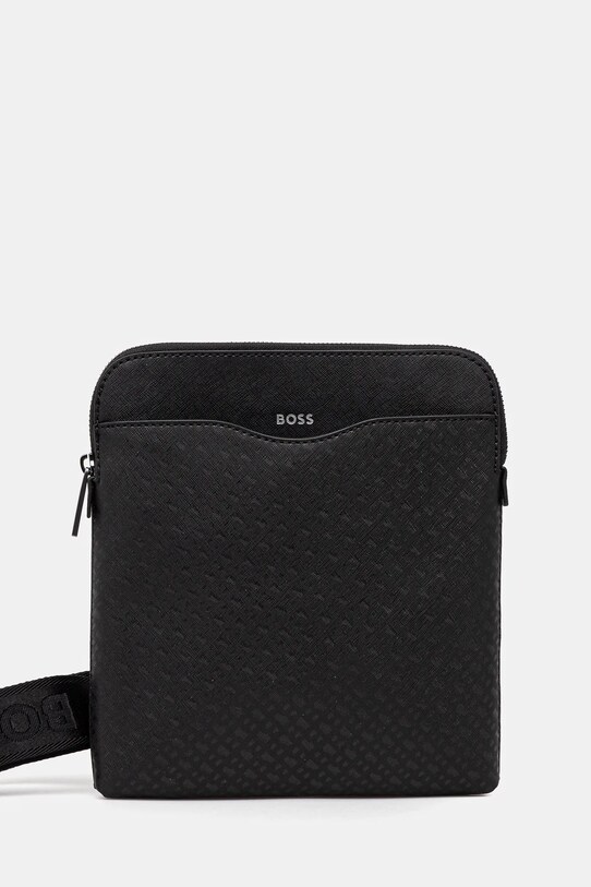 Kožna torbica BOSS sitni uzorak crna 50542208