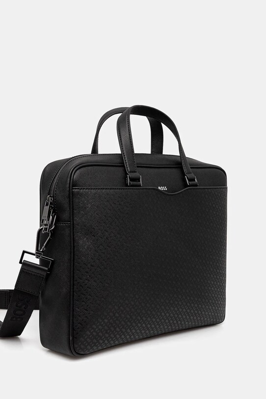 BOSS geantă de piele 50542235 negru SS25