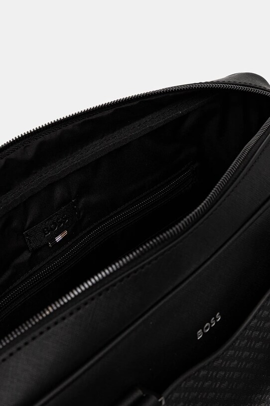 BOSS geantă de piele 50542235 negru