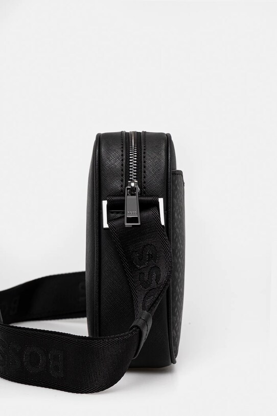 Kožená taška BOSS 50542236 černá SS25