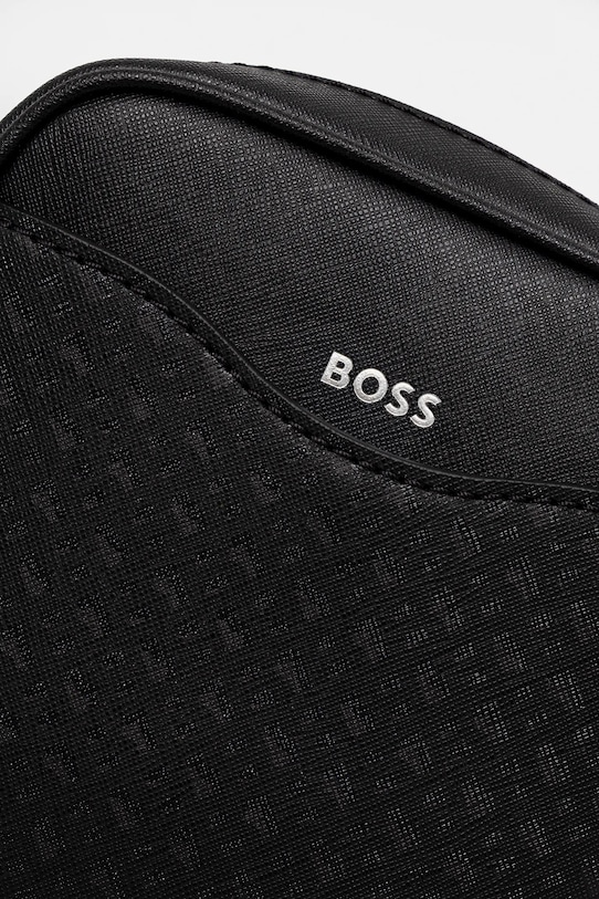 BOSS saszetka skórzana czarny 50542236