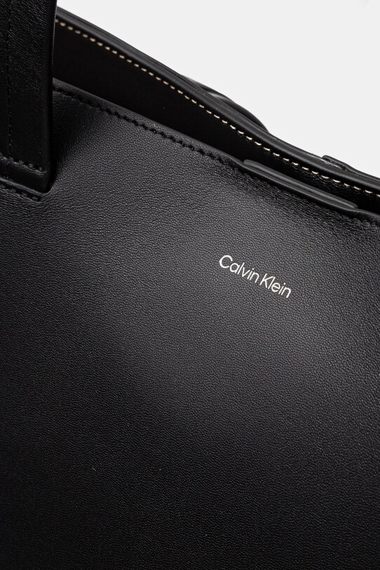 Calvin Klein torba skórzana K50K512894 czarny SS25