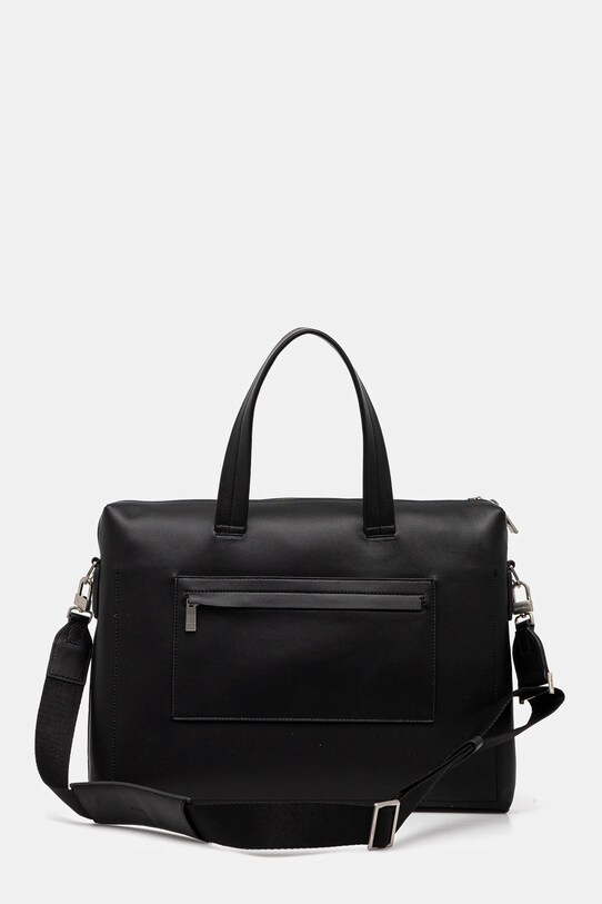 Kožená taška na notebook Calvin Klein černá K50K512939