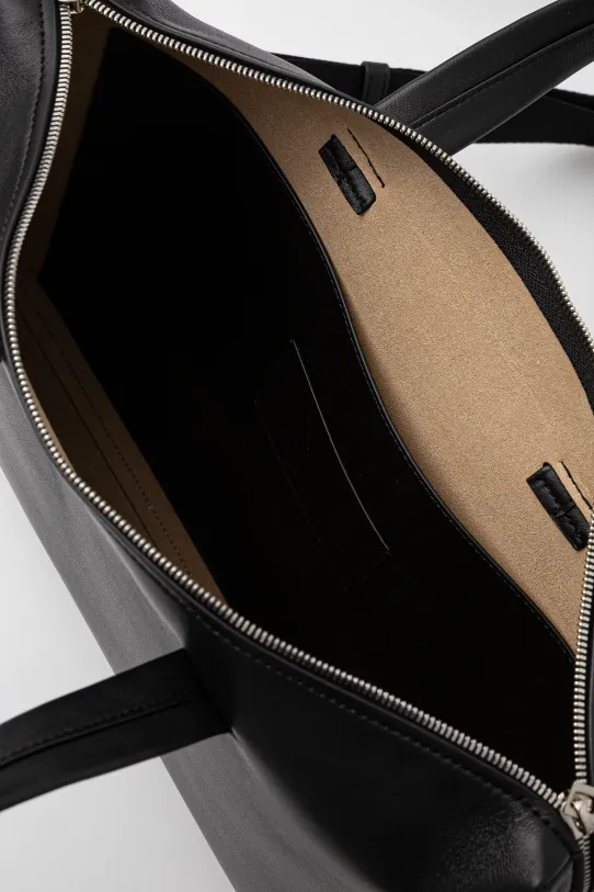 Kožená taška na notebook Calvin Klein K50K512939 černá