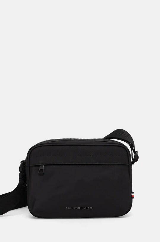 Torba Tommy Hilfiger bez uzorka crna AM0AM13187