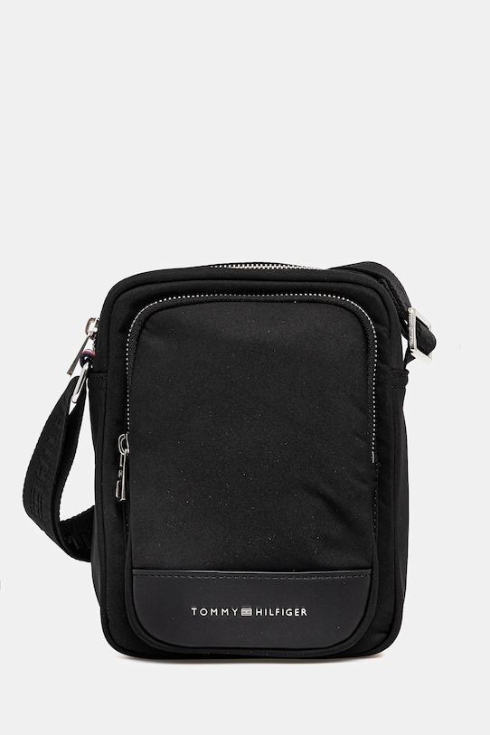 Ledvinka Tommy Hilfiger hladký černá AM0AM13190