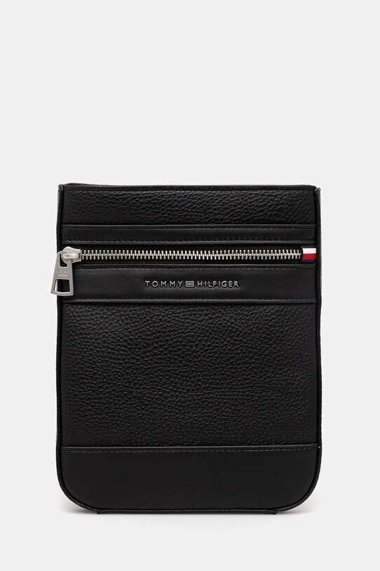 Σακίδιο Tommy Hilfiger απομίμηση λείου δέρματος μαύρο AM0AM13205