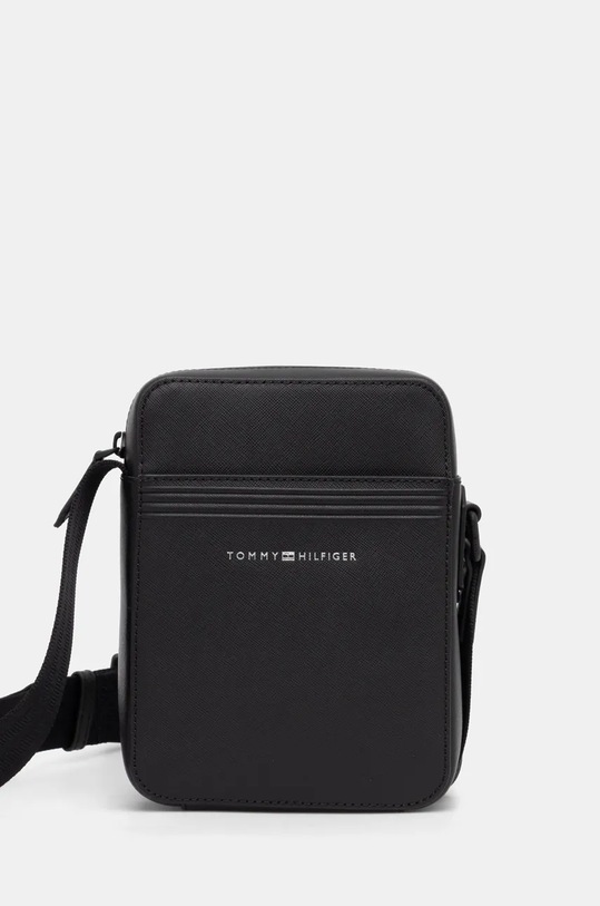 Tommy Hilfiger saszetka skórzana skóra licowa czarny AM0AM13215