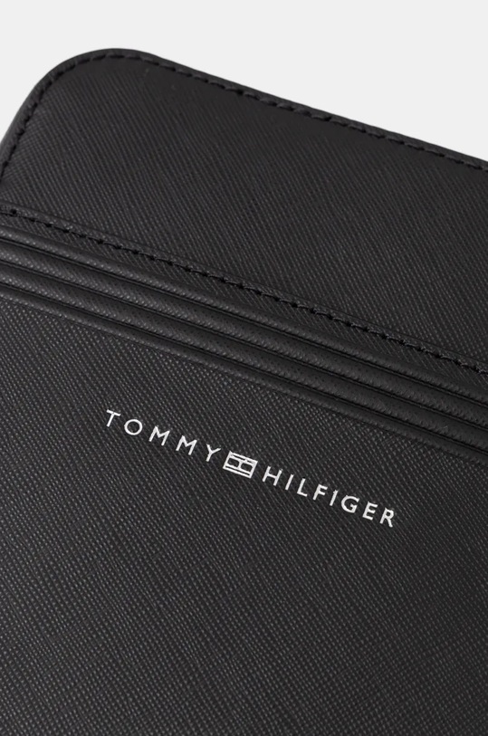 Usnjena torbica za okoli pasu Tommy Hilfiger črna AM0AM13215