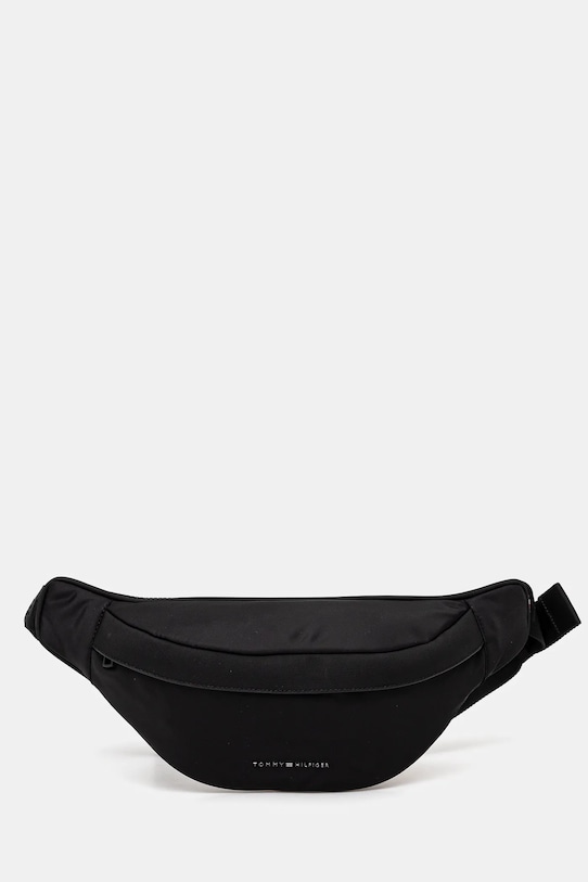 Ledvinka Tommy Hilfiger hladký černá AM0AM13188