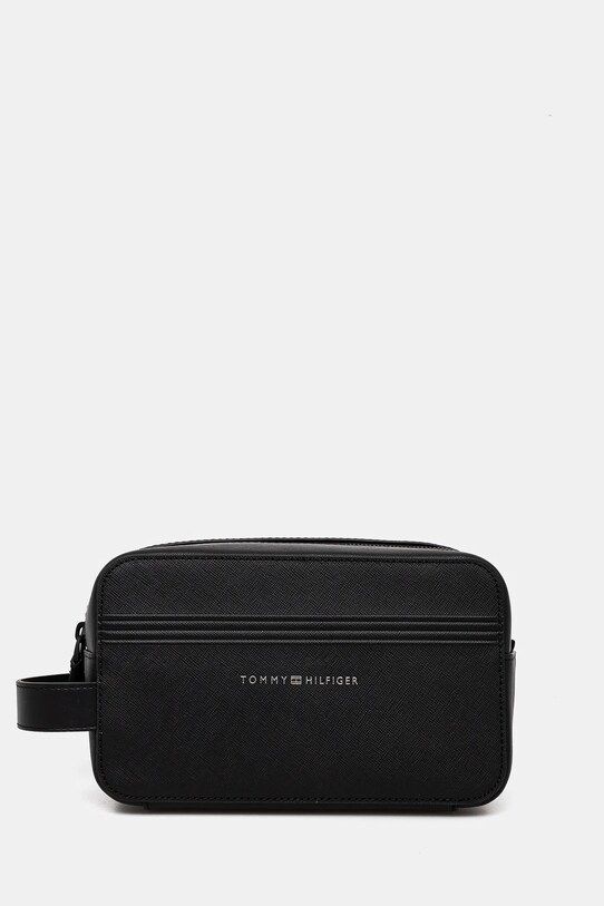 Шкіряна косметичка Tommy Hilfiger чорний AM0AM13264