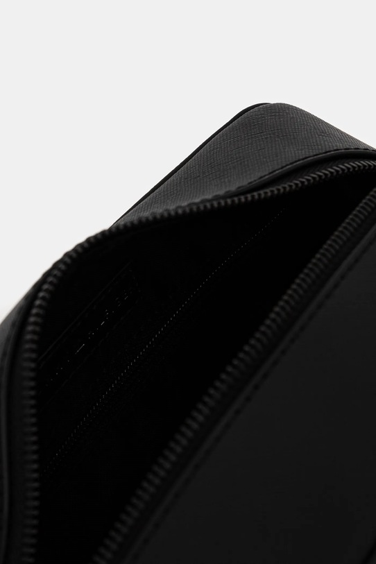 Kožená kozmetická taška Tommy Hilfiger čierna AM0AM13264