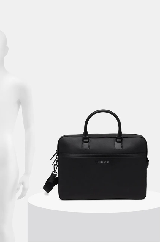 Kožená taška Tommy Hilfiger AM0AM13214