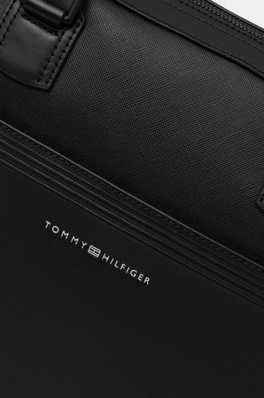 Tommy Hilfiger torba skórzana czarny AM0AM13214