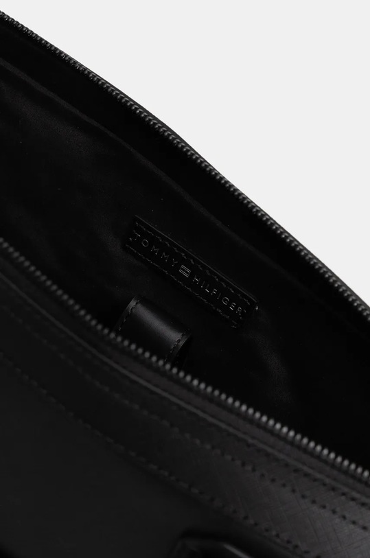 Kožená taška Tommy Hilfiger AM0AM13214 čierna