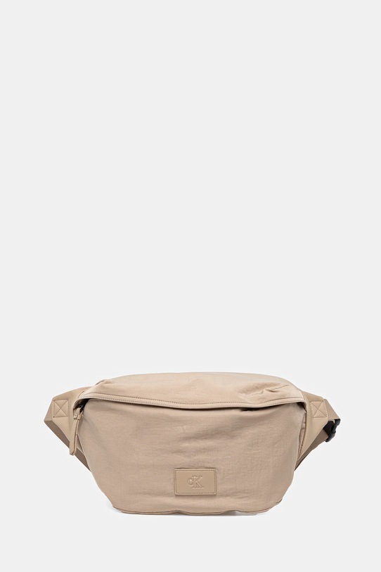 Сумка на пояс Calvin Klein Jeans гладкий бежевый LV04G3088G