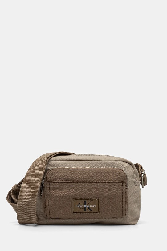 Calvin Klein Jeans saszetka nie mieści A4 beżowy LV04G3092G