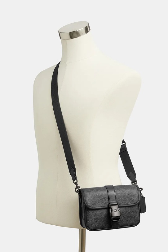 Coach saszetka skórzana CY990 czarny