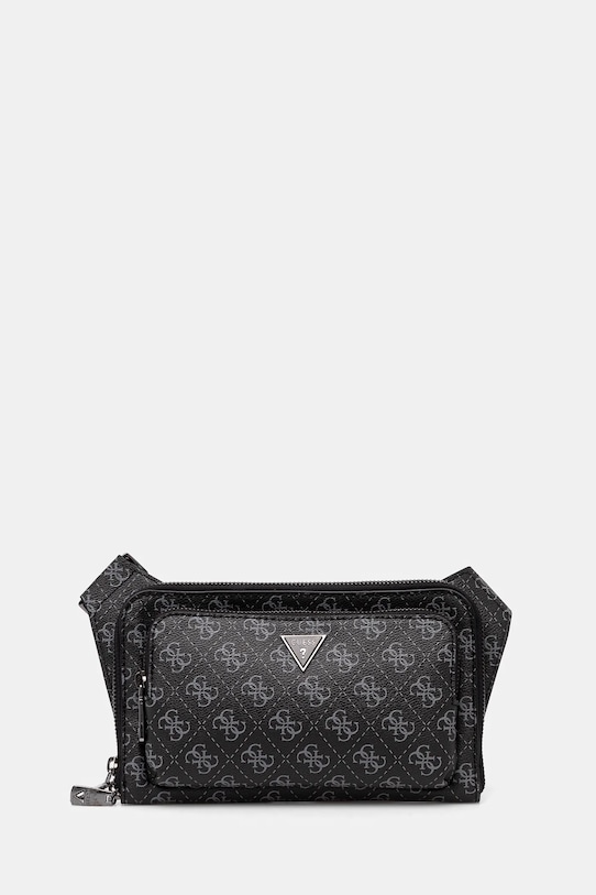 Τσάντα φάκελος Guess MILANO απομίμηση λείου δέρματος μαύρο HMMILO.P5214