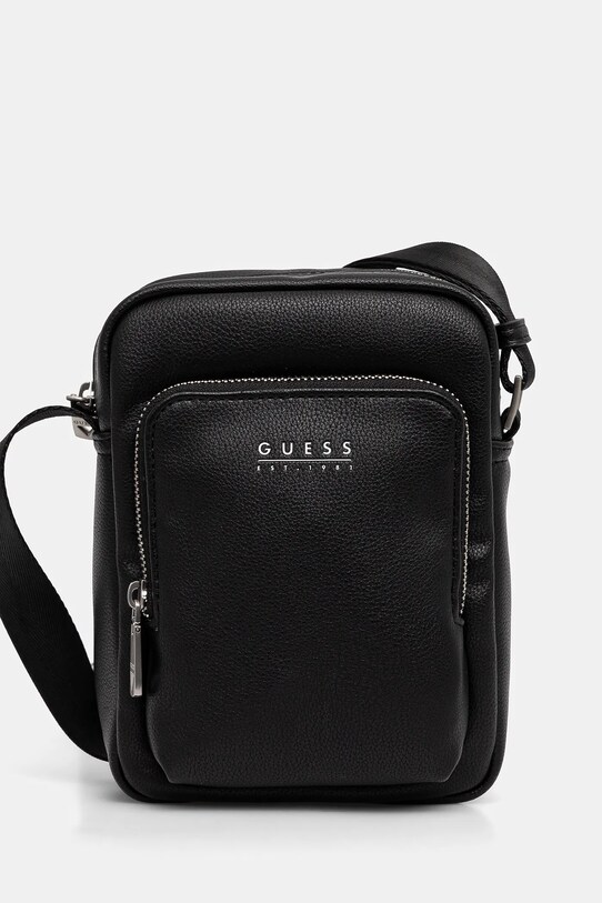 Malá taška Guess MILANO jednofarebný čierna HMMITU.P5263