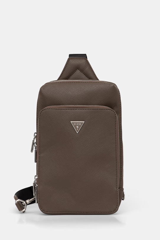 Guess saszetka MILANO nie mieści A4 brązowy HMMISA.P5226