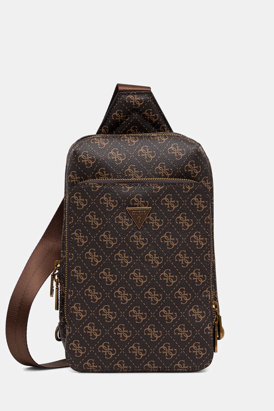 Guess saszetka MILANO nie mieści A4 brązowy HMMILO.P5226