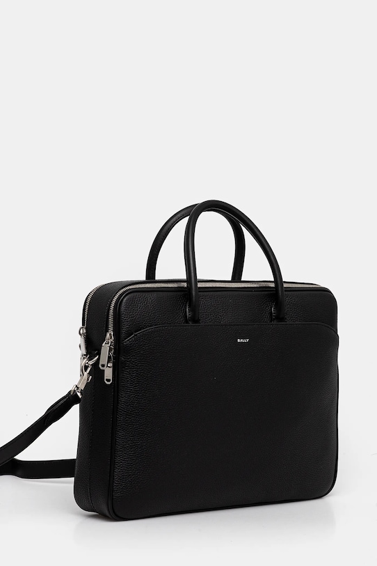 Bally geanta de piele MAB01S negru SS25