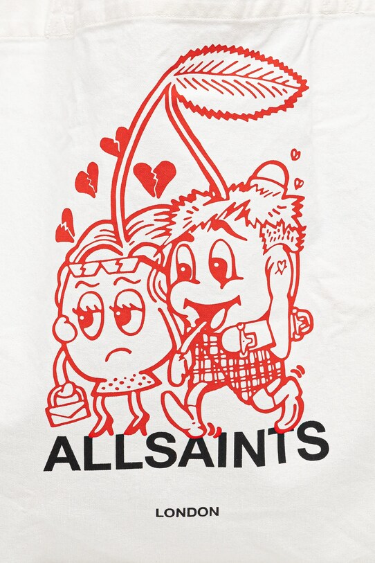 Doplňky Bavlněná taška AllSaints BREAKUP M086XC bílá