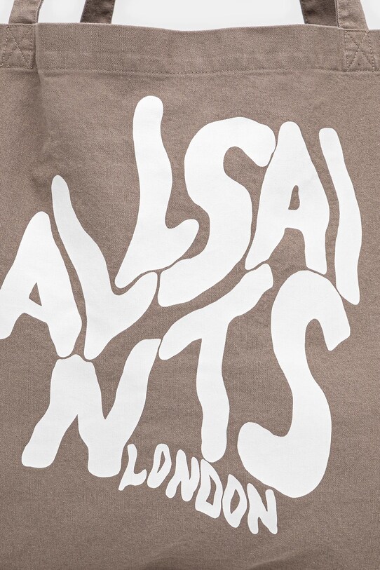 Bavlněná taška AllSaints ORLANDO béžová M285XB