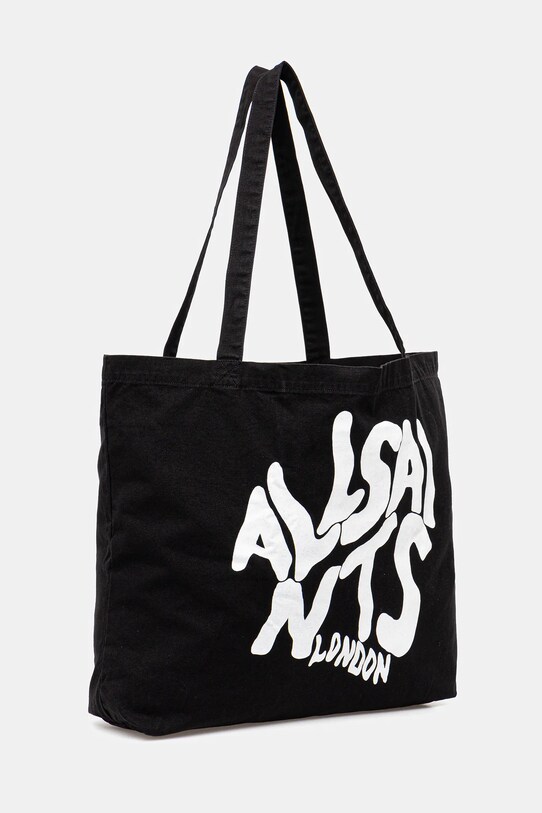 AllSaints geantă de bumbac ORLANDO M285XB negru SS25