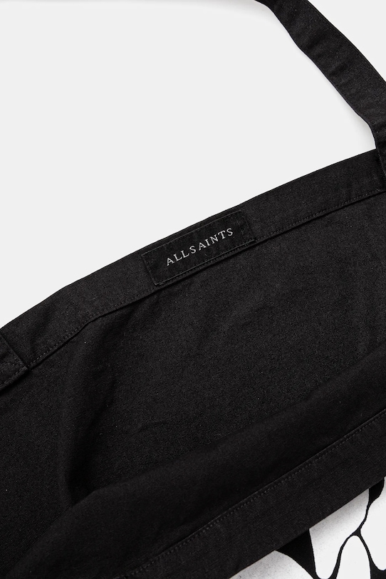 AllSaints geantă de bumbac ORLANDO negru M285XB