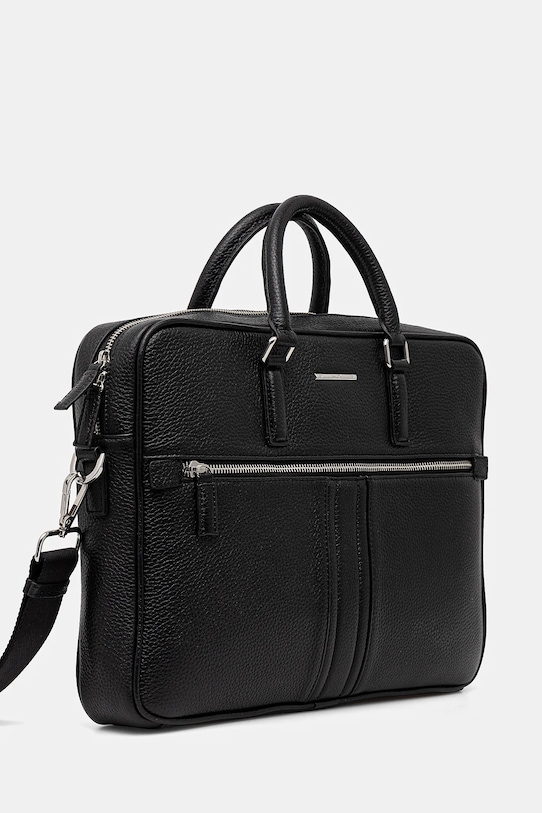 Geox geantă pentru laptop din piele DAMIEN U25J9A.00046 negru SS25