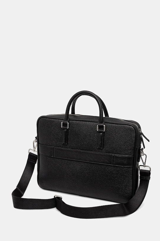 Accesorii Geox geantă pentru laptop din piele DAMIEN U25J9A.00046 negru