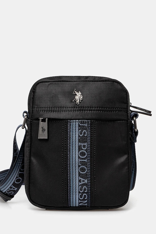 Malá taška U.S. Polo Assn. Paul jednofarebný čierna BIUPJ8477MIP