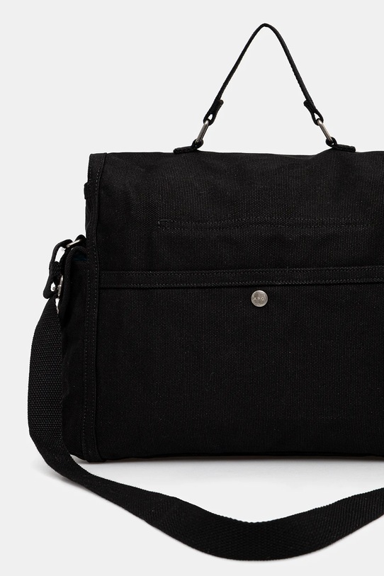 Akcesoria A.P.C. torba bawełniana Besace Recuperation CODBM.H61930 czarny